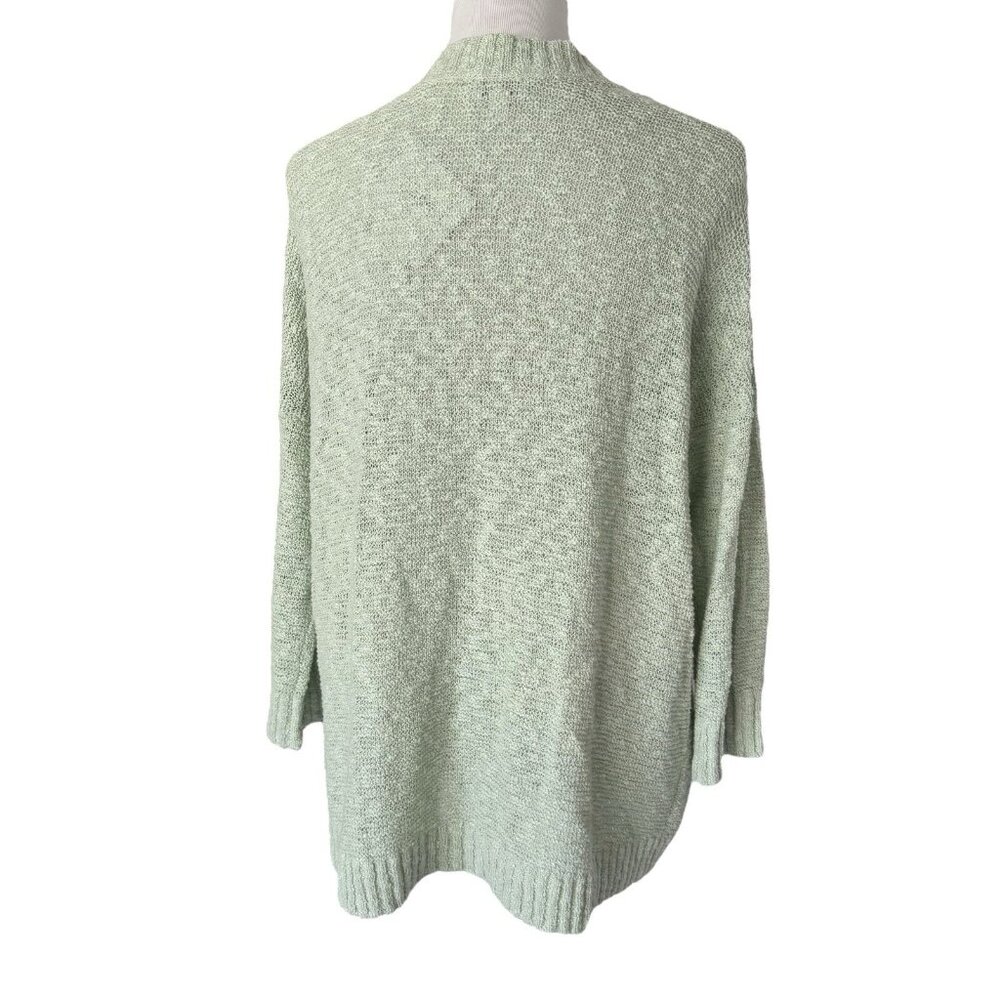 J. Jill Size Large Textured Prickly Pear Green Cardigan Sweater Button Front NEW - Picture 7 of 12